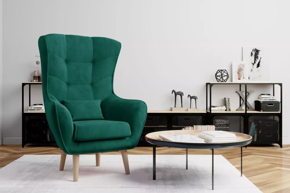 Mīksts krēsls Arti standard Sēdvietas dziļums: 46 cm, · Zaļš · 80 × 91 × 105 cm