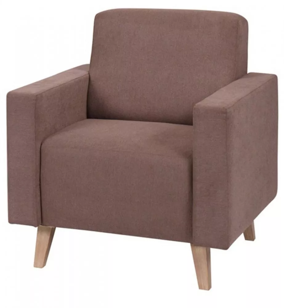 Mīksts krēsls Oviedo 1S Standard Sēdvietas dziļums: 45 cm, · Brūns · 75 × 75 × 80 cm