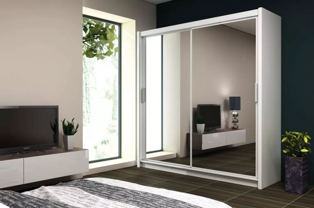 Skapis Paris Classic · Balts · 200 × 61 × 215 cm