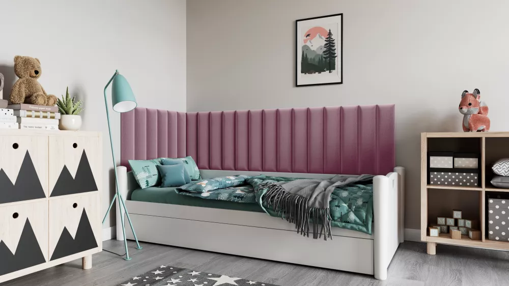 Panelis Quadratta 210x90x60 · Rozā · 300 × 60 cm
