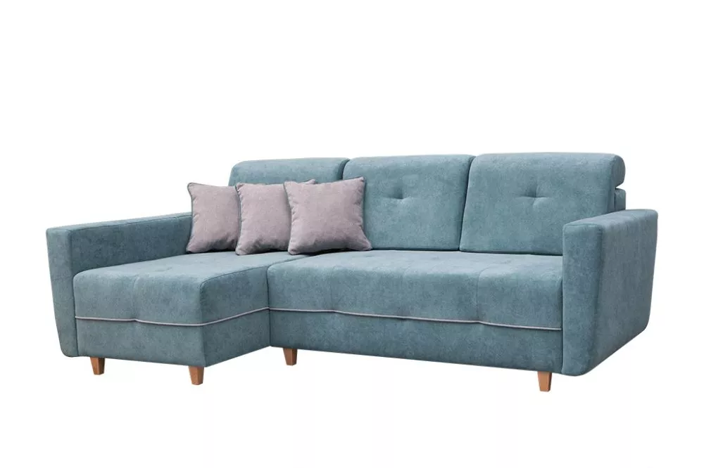 Dīvāns Grey Corner Standard · Tirkīzs · 146 × 238 × 94 cm