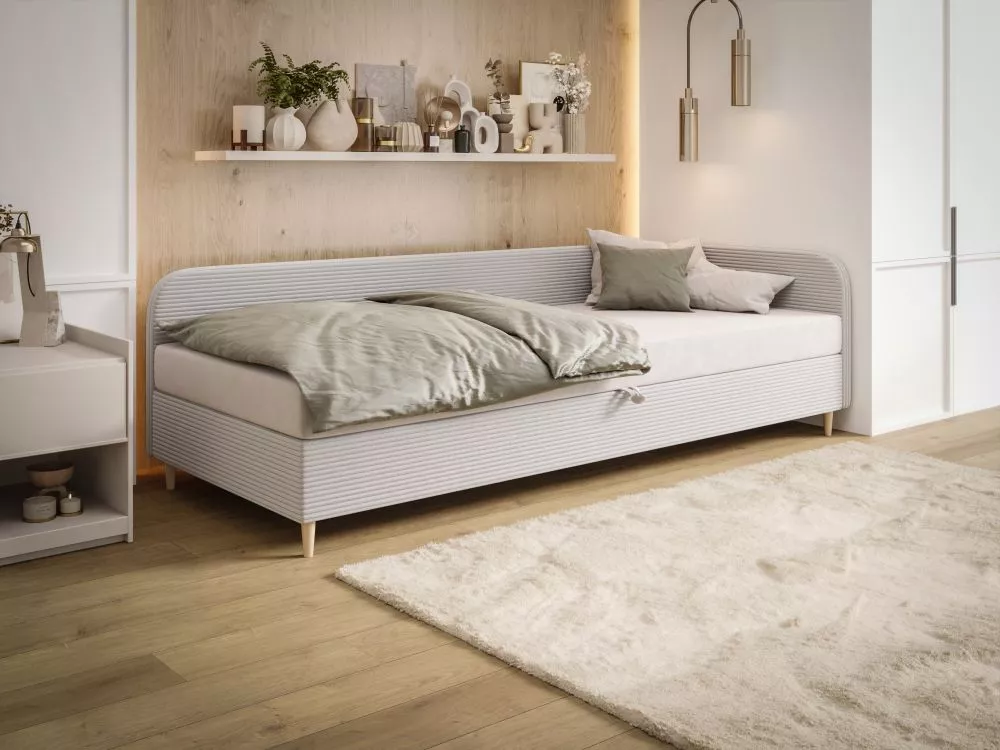 Gulta Miko Comfort Standard Guļamvietas platums: 90 cm, Guļamvietas garums: 200 cm, · Krēma · 95 × 203 × 75 cm