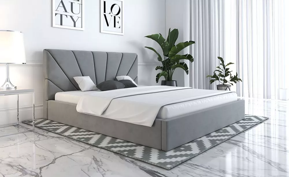 Gulta Slim 3 standard ar stelāžu Guļamvietas platums: 90 cm, Guļamvietas garums: 200 cm, stelāžas tips: koka, · Pelēks ·