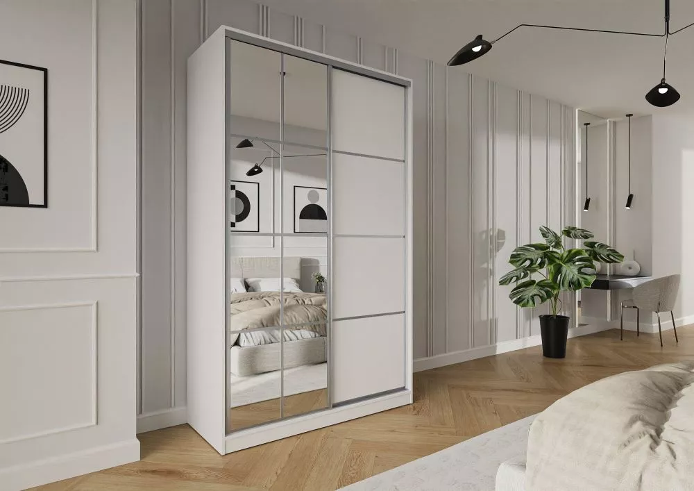 Skapis Trend 10 · Balts · 150 × 60 × 245 cm