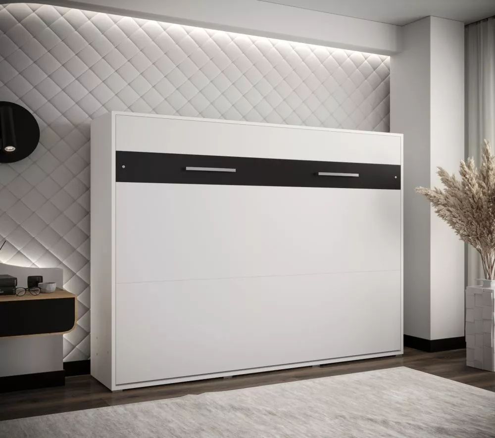 Gulta Home H ar stelāžu Guļamvietas platums: 160 cm, Korpusa krāsa: balts, Guļamvietas garums: 200 cm, stelāžas tips: ar