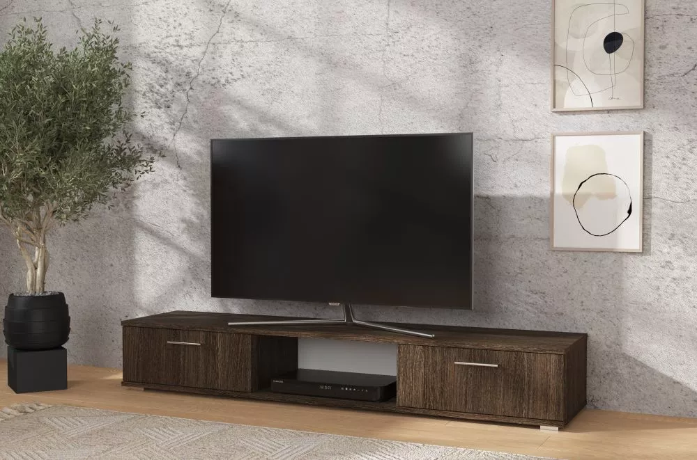 TV tumba Aridea · Šokolādes · 176 × 40 × 28 cm