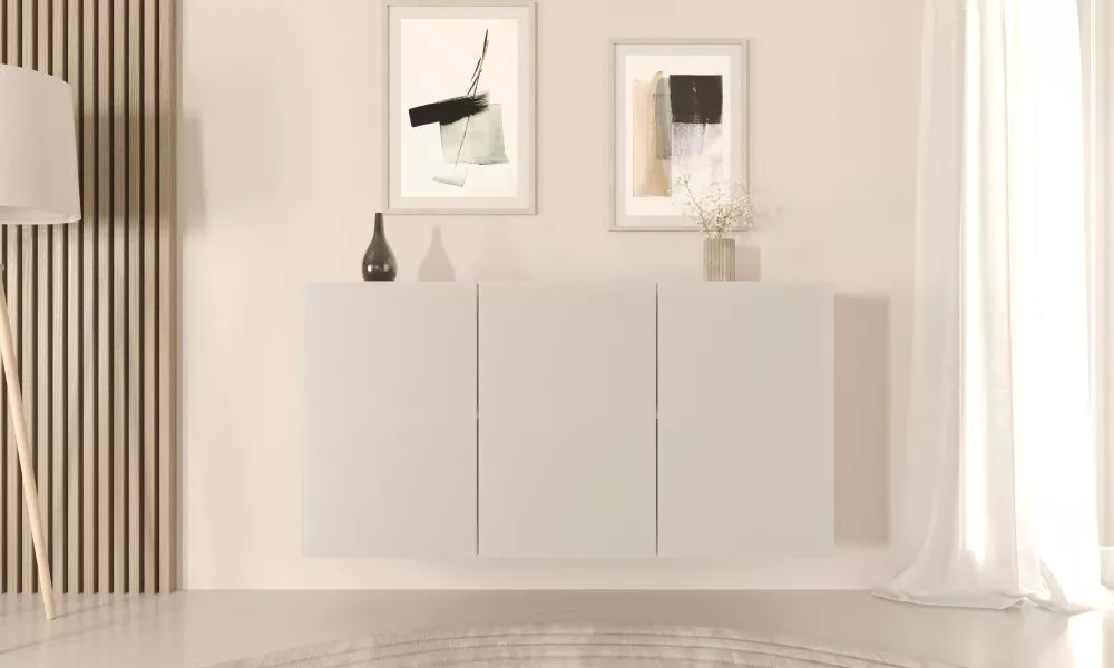 Kumode Dallas K · Balts · 160 × 35 × 59 cm