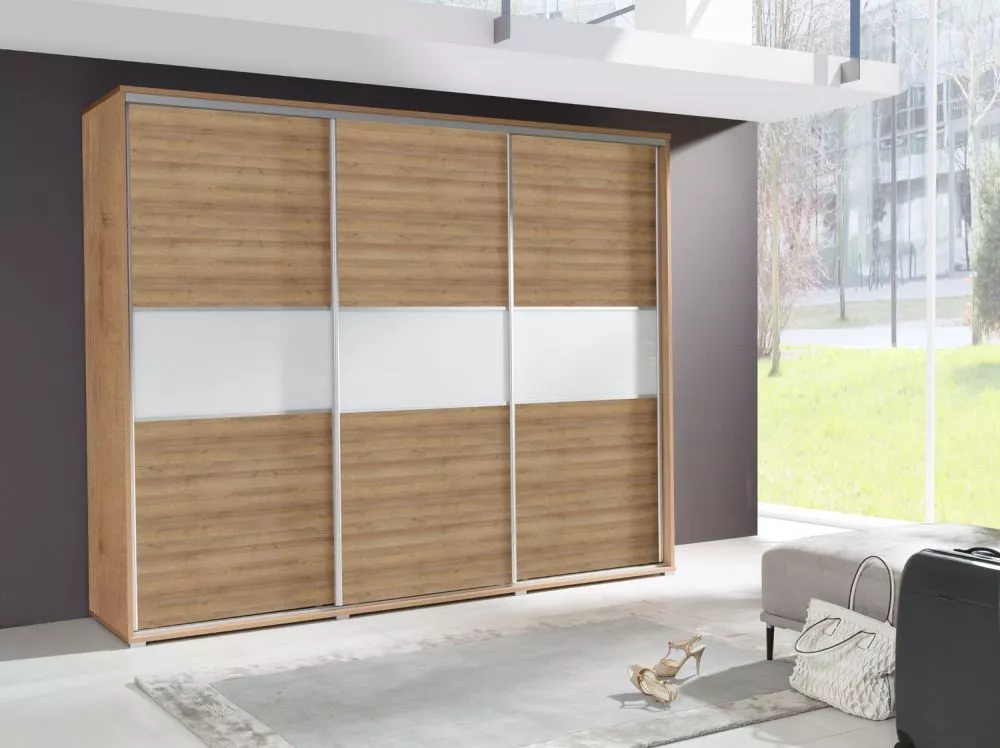 Skapis Florencja M · Ozols riviera · 277 × 65 × 225 cm