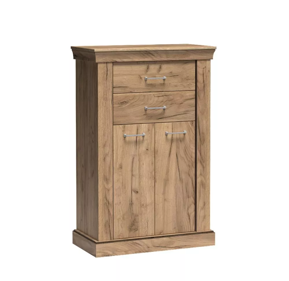 Kumode Antica A3 · Ozols craft zelts · 82 × 42 × 127 cm