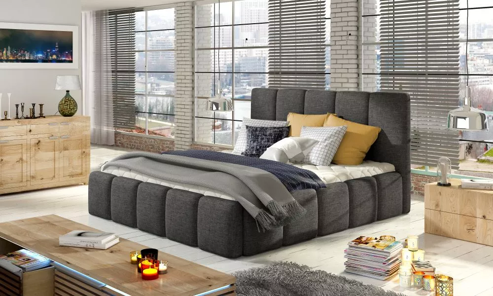 Gulta Edvige Basic standard ar stelāžu Guļamvietas platums: 140 cm, Guļamvietas garums: 200 cm, stelāžas tips: koka, · T