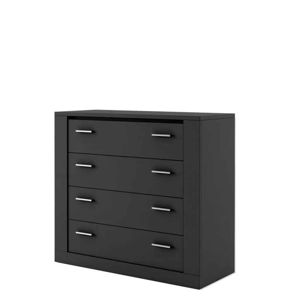 Kumode Arti AR-10 · Melns · 100 × 42 × 90 cm