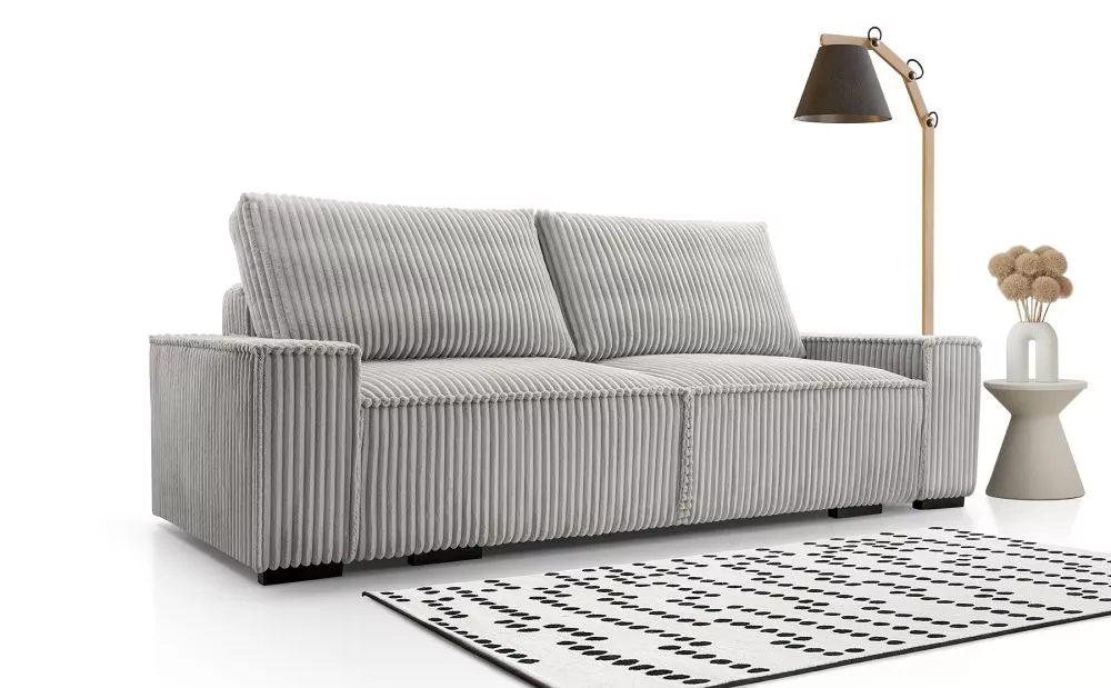 Dīvāns Simba Tilia Standard · Gaiši pelēks · 103 × 250 × 96 cm