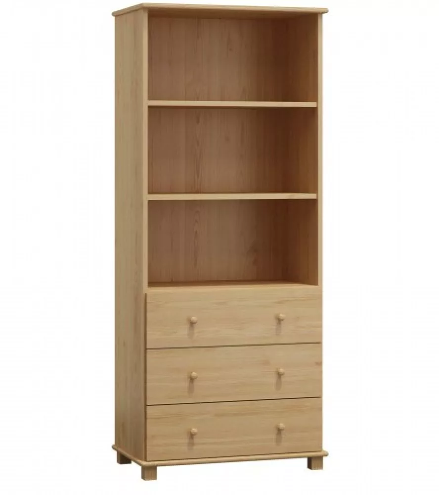 Grāmatu skapis Book 8 · Priede · 80 × 42 × 190 cm
