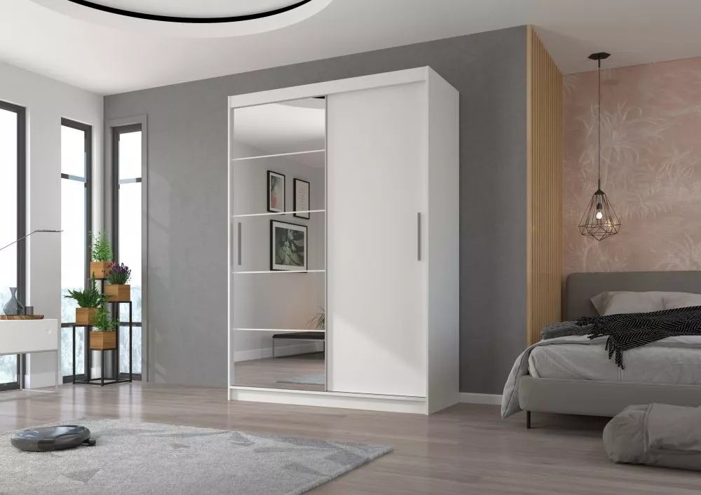 Skapis Esti · Balts · 150 × 59 × 215 cm