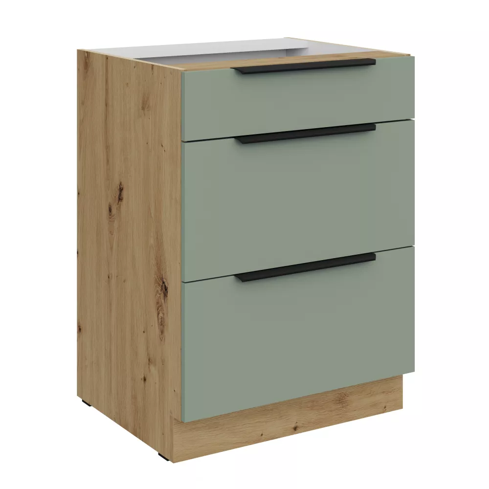 Virtuves skapis Aria Aquamarine 60 D 3S BB