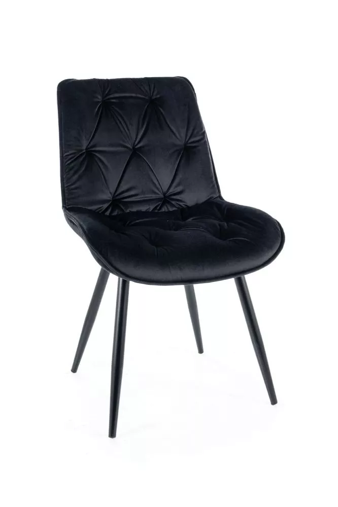 Krēsls Cherry 2 Velvet · Melna · 88 × 53 × 61 cm