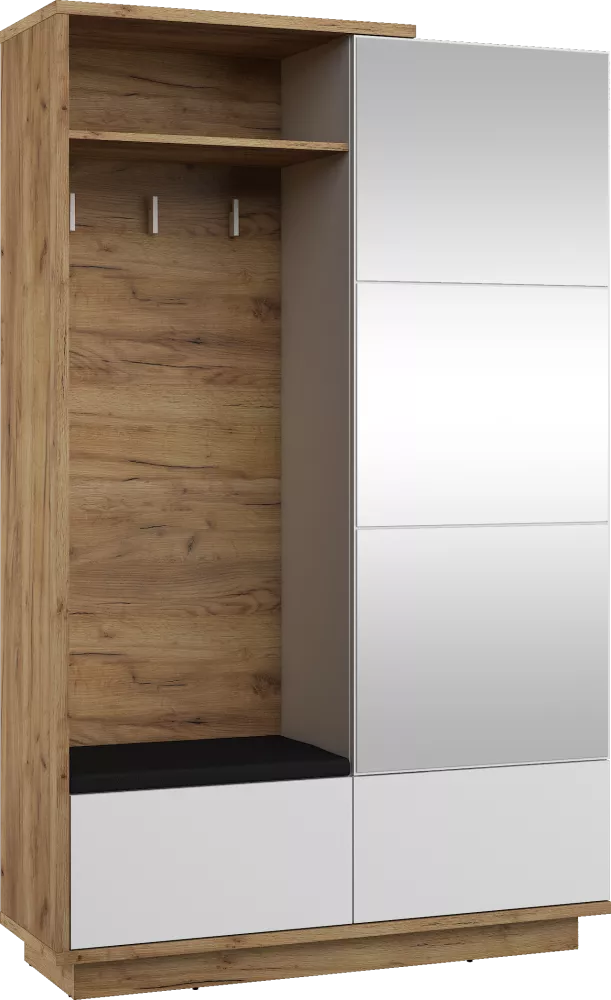Koridora iekārta Hybrid HYB-16 Black · 120 × 40 × 191 cm