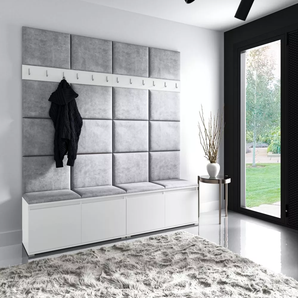 Apavu plaukts Emi 4 Trinity Korpusa krāsa: balts, · 200 × 225 × 40 cm