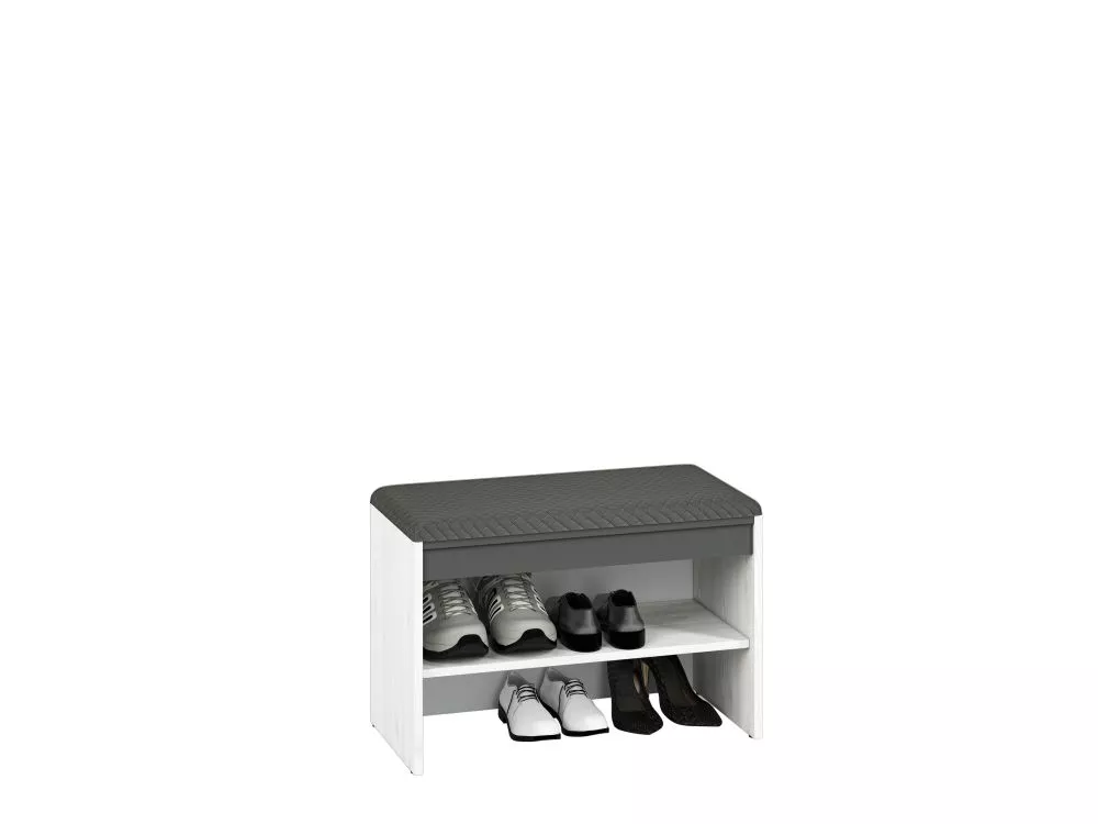 Apavu plaukts Hyga 03 Korpusa krāsa: balināta priede, · 70 × 47 × 34 cm