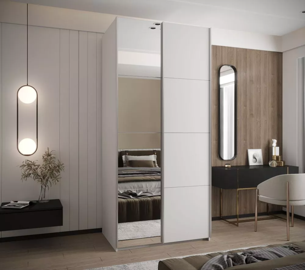 Skapis Lux 3 · Balts · 110 × 61 × 245.5 cm
