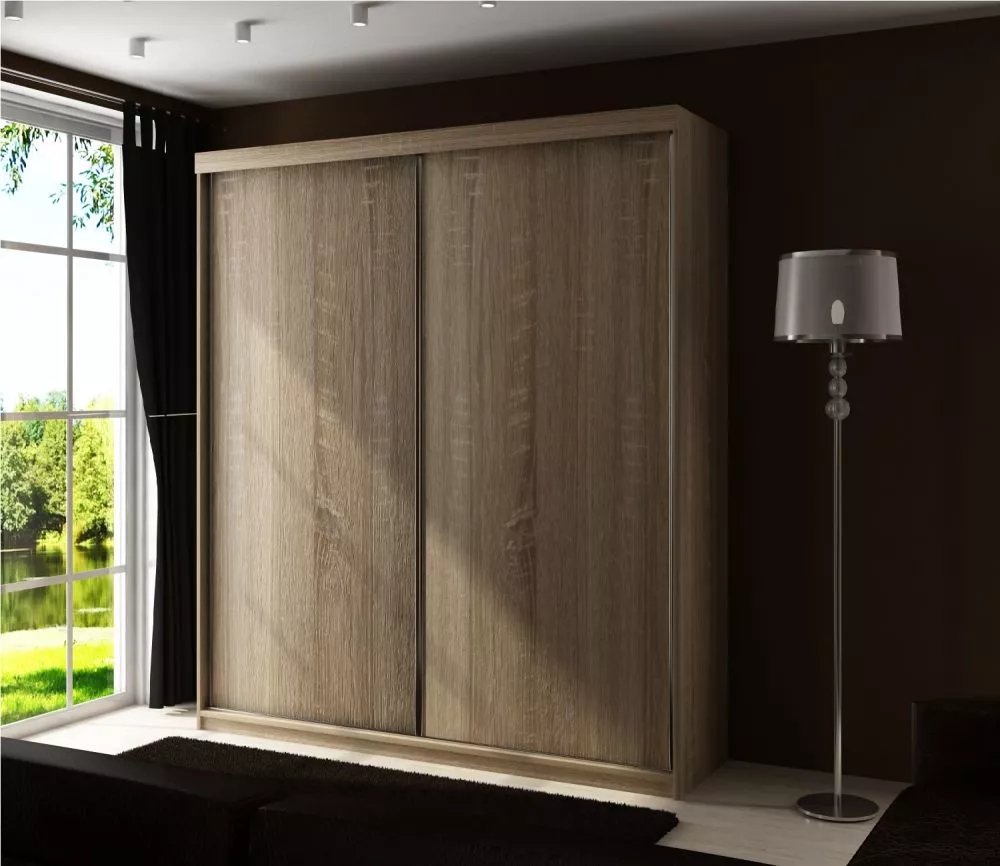 Skapis Top 25 ar LED · Ozols sonoma · 150 × 62 × 200 cm