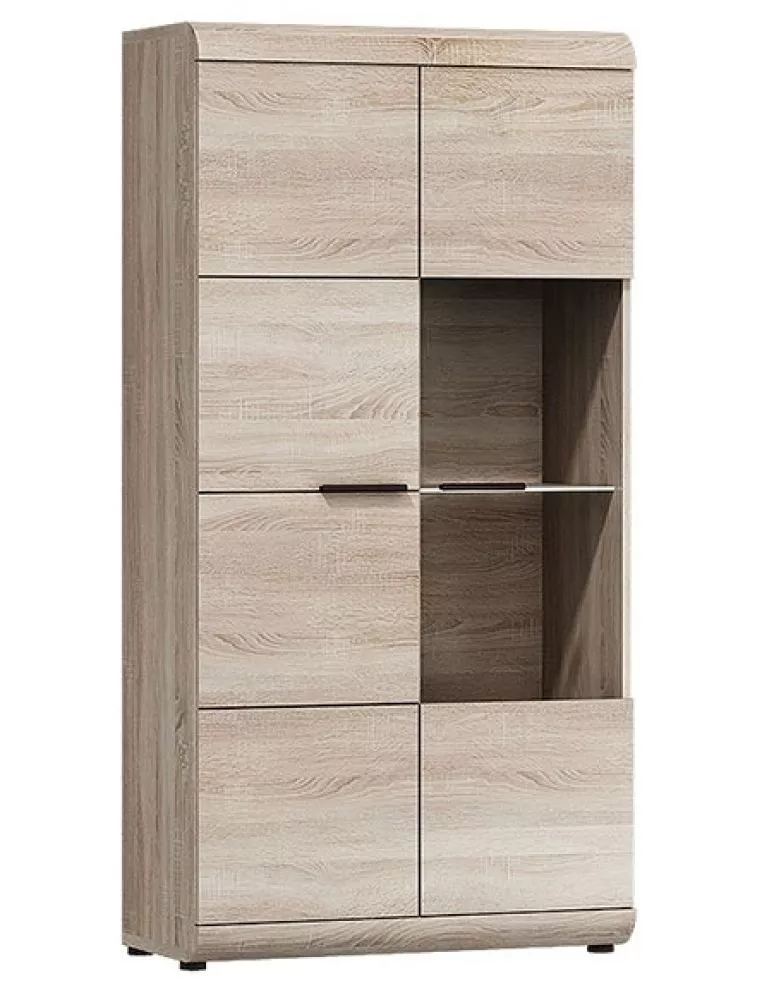Sekcija Link C ar LED · Ozols sonoma · 80 × 37 × 158 cm