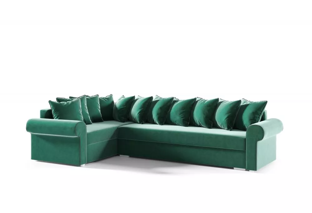 Dīvāns Mocca standard · Zaļš · 204 × 302 × 96 cm