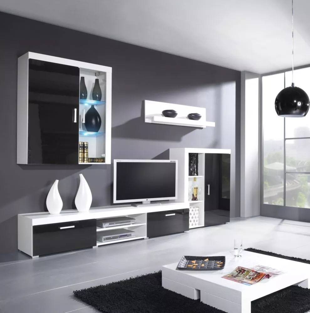 Sekcija Samba A ar LED Korpusa krāsa: balts, · 290 × 45 × 203 cm