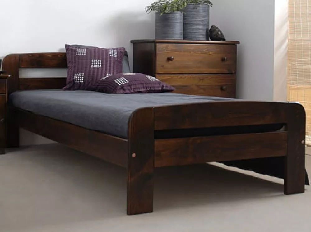 Gulta Klaudia ar stelāžu Guļamvietas platums: 90 cm, Guļamvietas garums: 200 cm, · Valrieksts · 98 × 207 × 69 cm