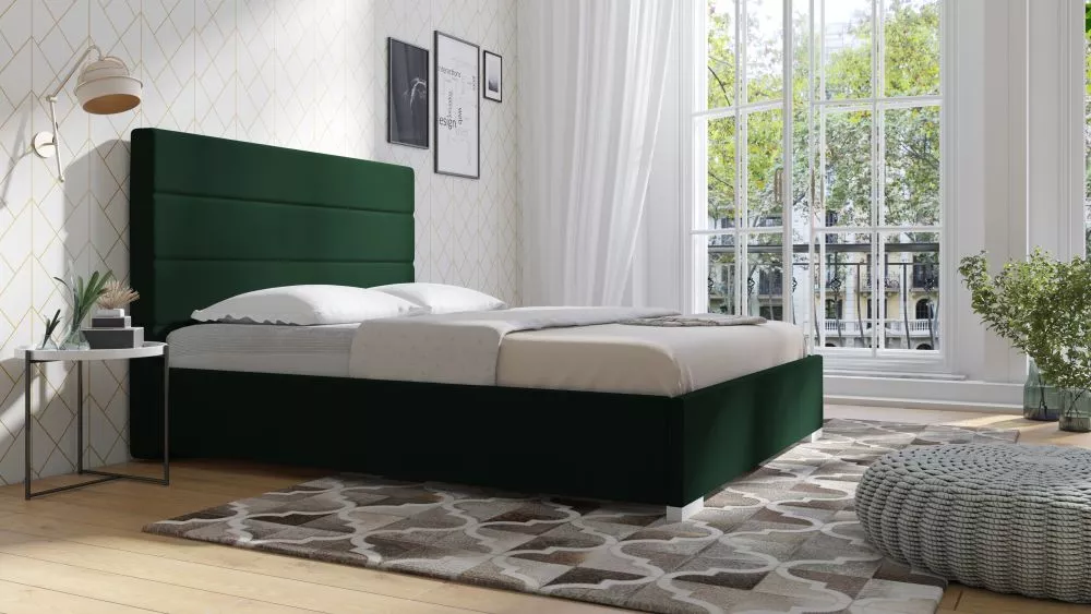 Gulta PK11 ar stelāžu Guļamvietas platums: 120 cm, Guļamvietas garums: 200 cm, stelāžas tips: metāla, · Tumši zaļš · 138