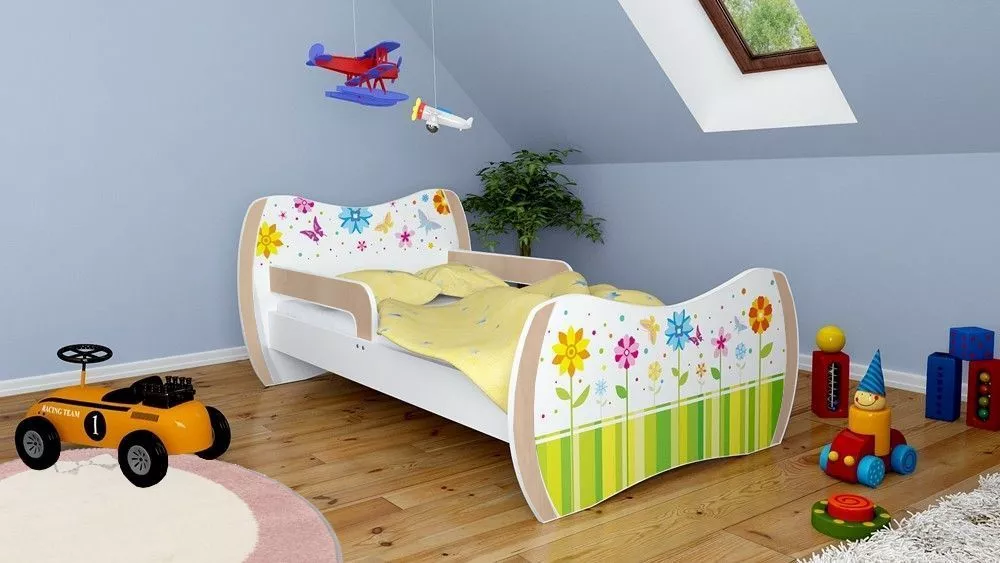 Bērnu gulta Dream L03 160x80 DM09 ar stelāžu Guļamvietas platums: 80 cm, Guļamvietas garums: 160 cm, · 104 × 164 × 71 cm