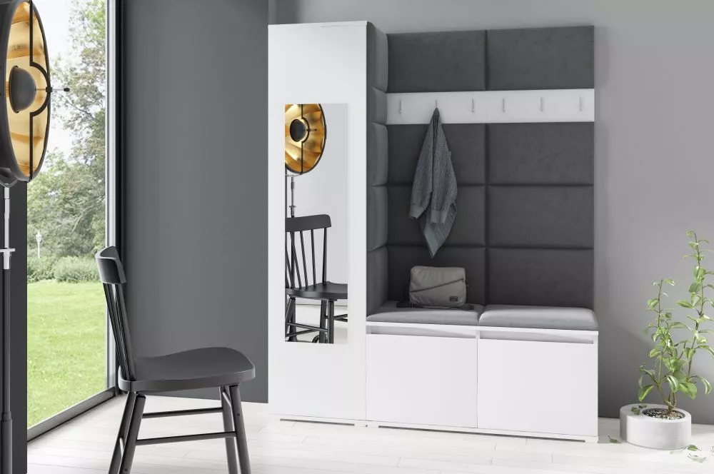 Apavu plaukts Emi 14 Trinity Korpusa krāsa: balts, · 145 × 185 × 40 cm