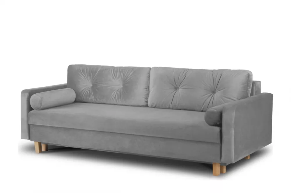 Dīvāns Eriso 3S Standard · Pelēks · 100 × 230 × 80 cm