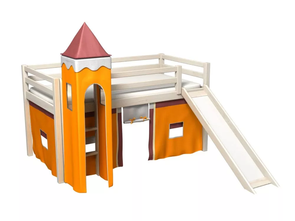 Bērnu gulta Gabi Z Tower ar stelāžu Guļamvietas platums: 80 cm, Guļamvietas garums: 180 cm, · 88 × 188 × 106 cm