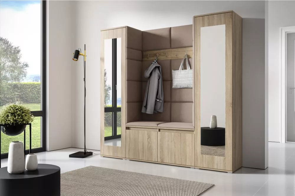 Apavu plaukts Emi 31 Trinity Korpusa krāsa: sonoma, · 190 × 185 × 40 cm