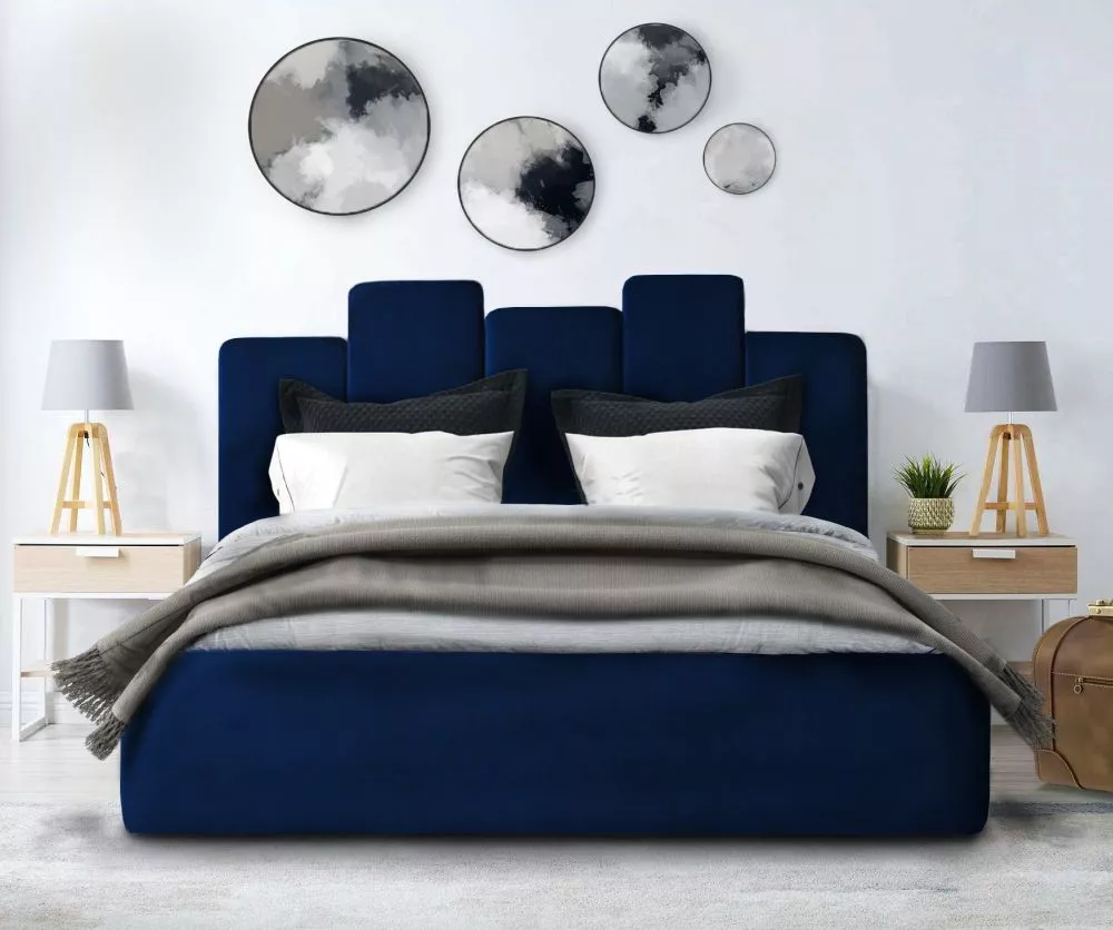 Gulta Orion Standard ar stelāžu Guļamvietas platums: 120 cm, Guļamvietas garums: 200 cm, stelāžas tips: metāla, · Zils ·