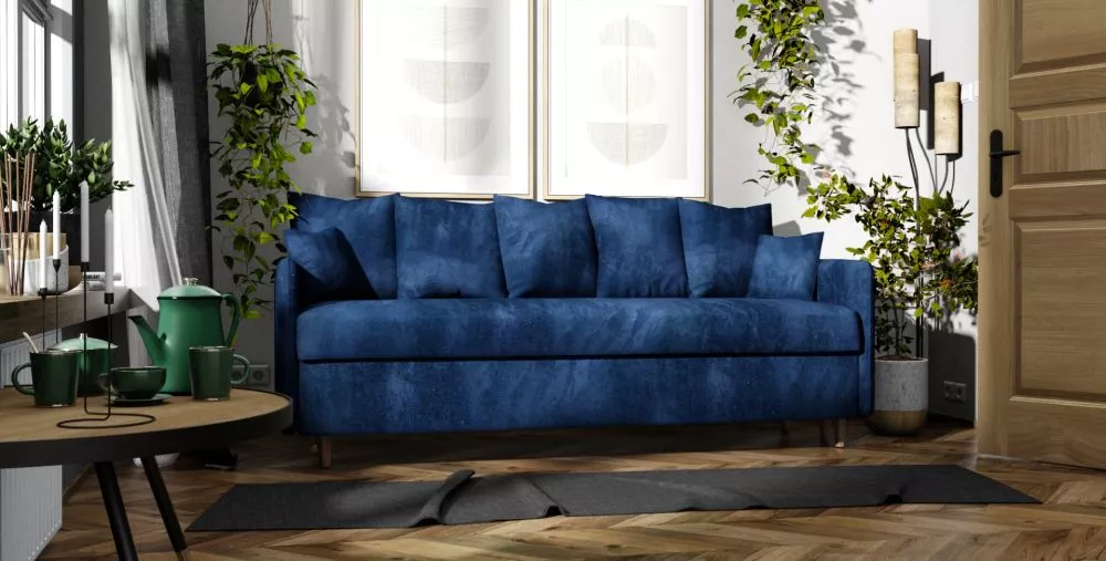 Dīvāns Grey Sofa standard · Zils · 85 × 206 × 100 cm
