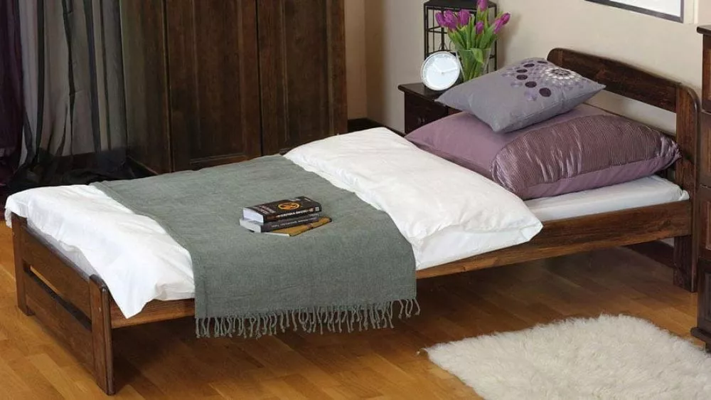 Gulta Lidia ar stelāžu Guļamvietas platums: 90 cm, Guļamvietas garums: 200 cm, · Valrieksts · 98 × 207 × 69 cm