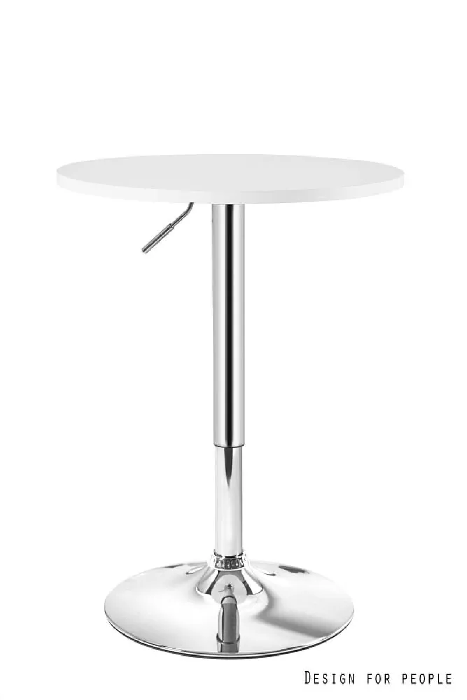 Galds Round Korpusa krāsa: balts, Elementu krāsa: hroms, · 70 cm