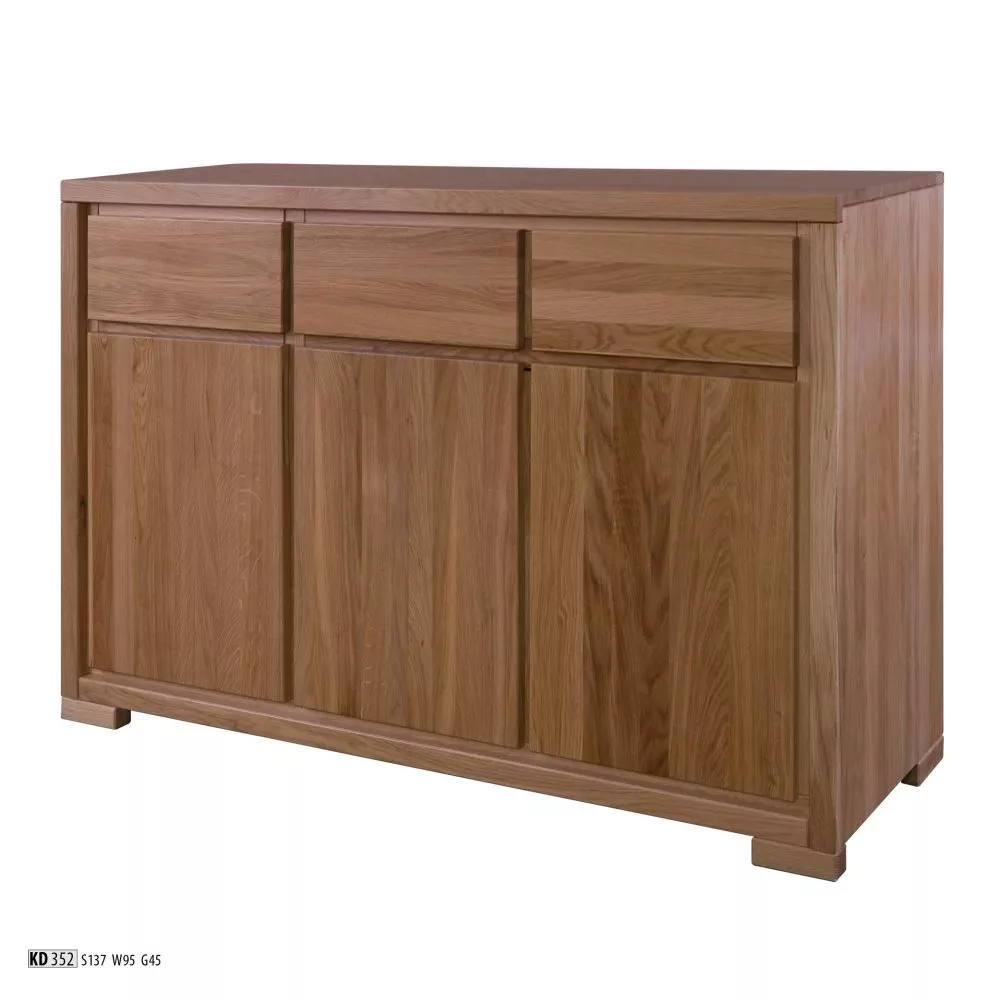 Kumode KD 352 · Tumšais ozols · 137 × 45 × 95 cm