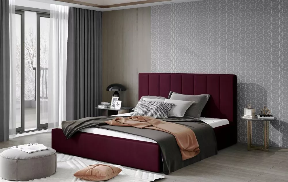 Gulta Audrey Lux Standard ar stelāžu Guļamvietas platums: 140 cm, Guļamvietas garums: 200 cm, stelāžas tips: metāla, · T