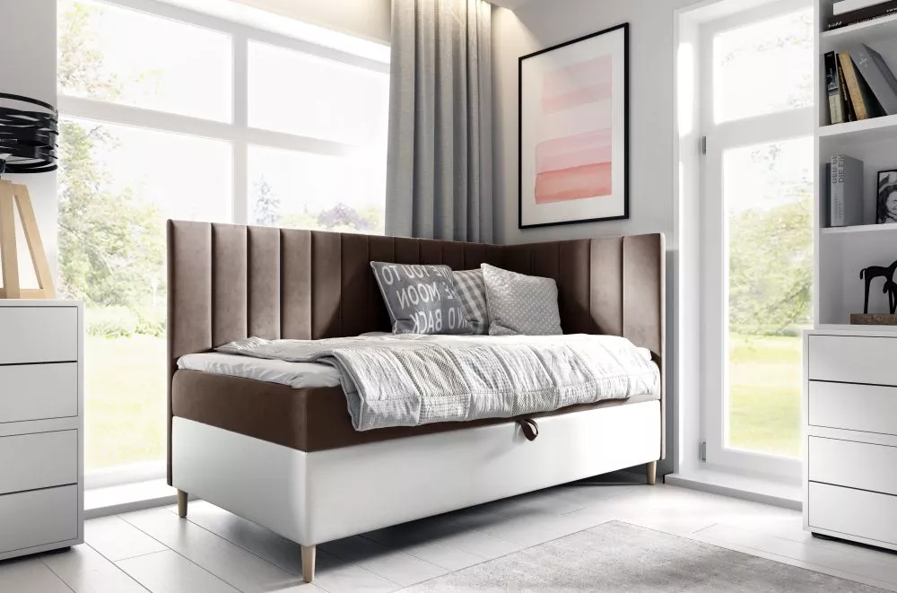 Gulta Maja 3 R Boxspring Standard Guļamvietas platums: 80 cm, Korpusa krāsa: balts, Guļamvietas garums: 200 cm, · 88 × 2