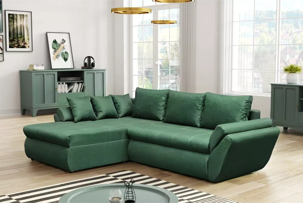Dīvāns Lola Standard · Zaļš · 185 × 270 × 80 cm