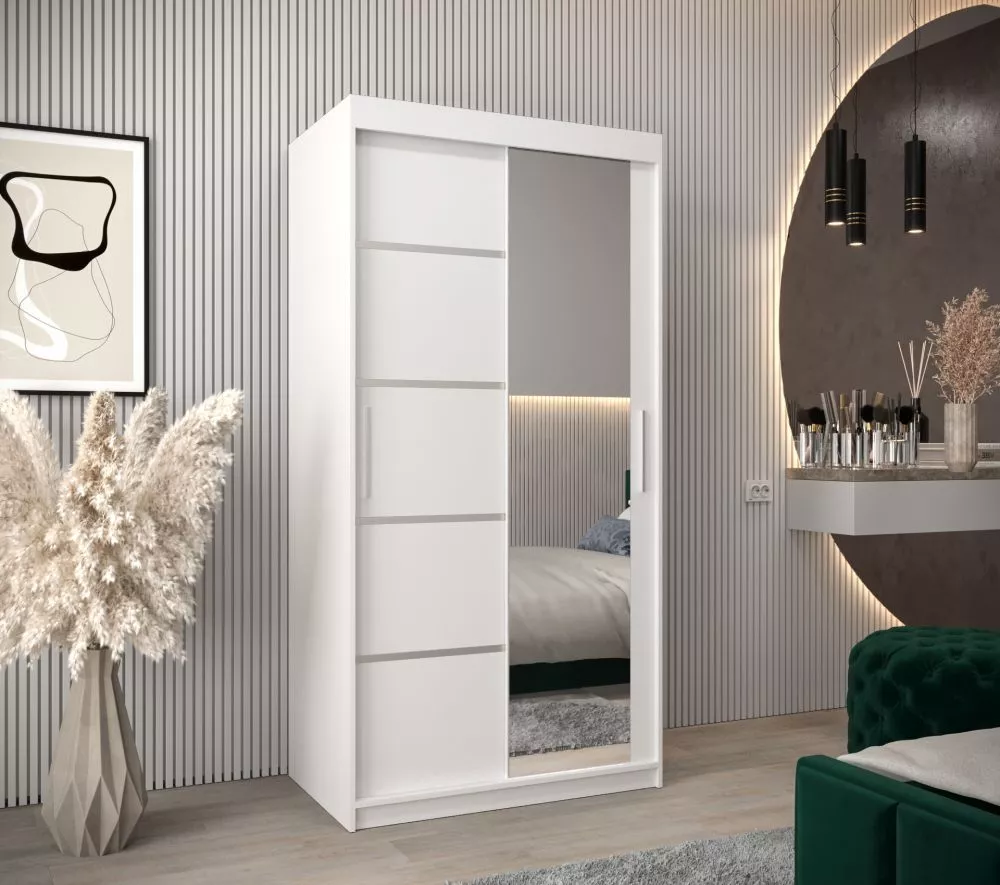 Skapis Verona 2 · Balts · 100 × 62 × 200 cm