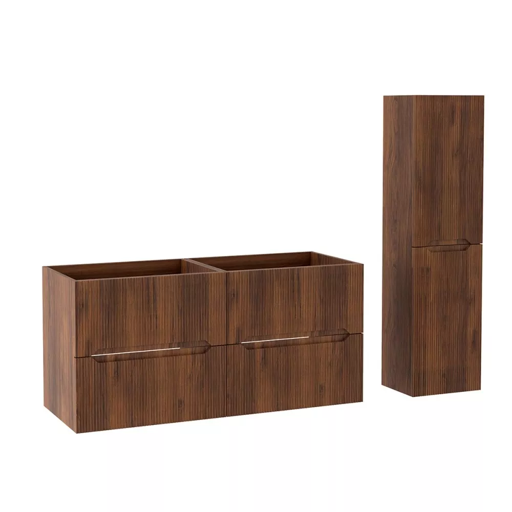 Vannas istabas komplekts Novo Set · Rieksts · 130 × 45.8 cm