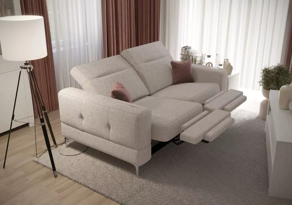 Dīvāns Malibu 2 Sofa Relax standard · Gaiši pelēks · 95 × 180 × 90 cm