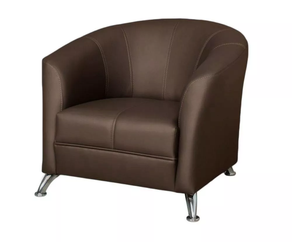 Mīksts krēsls Olier 1S Standard · Tumši brūns · 86 × 77 × 68 cm