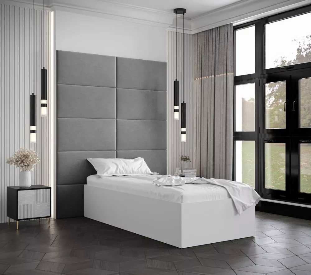 Gulta Bella 1 ar stelāžu Guļamvietas platums: 90 cm, Korpusa krāsa: balts, Guļamvietas garums: 200 cm, stelāžas tips: ko