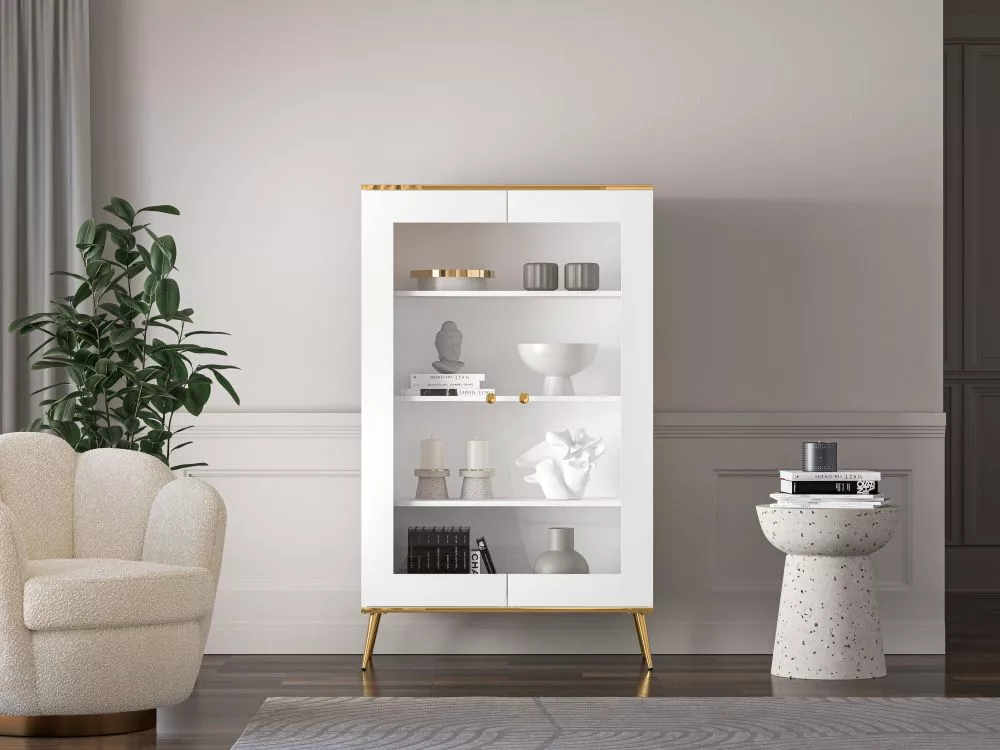 Sekcija Viterbo 03 Korpusa krāsa: balts, · 92 × 40 × 152 cm