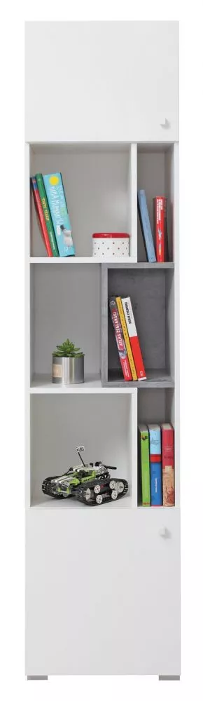 Plaukts Sigma SI6 · Balts + betons · 45 × 190 × 40 cm